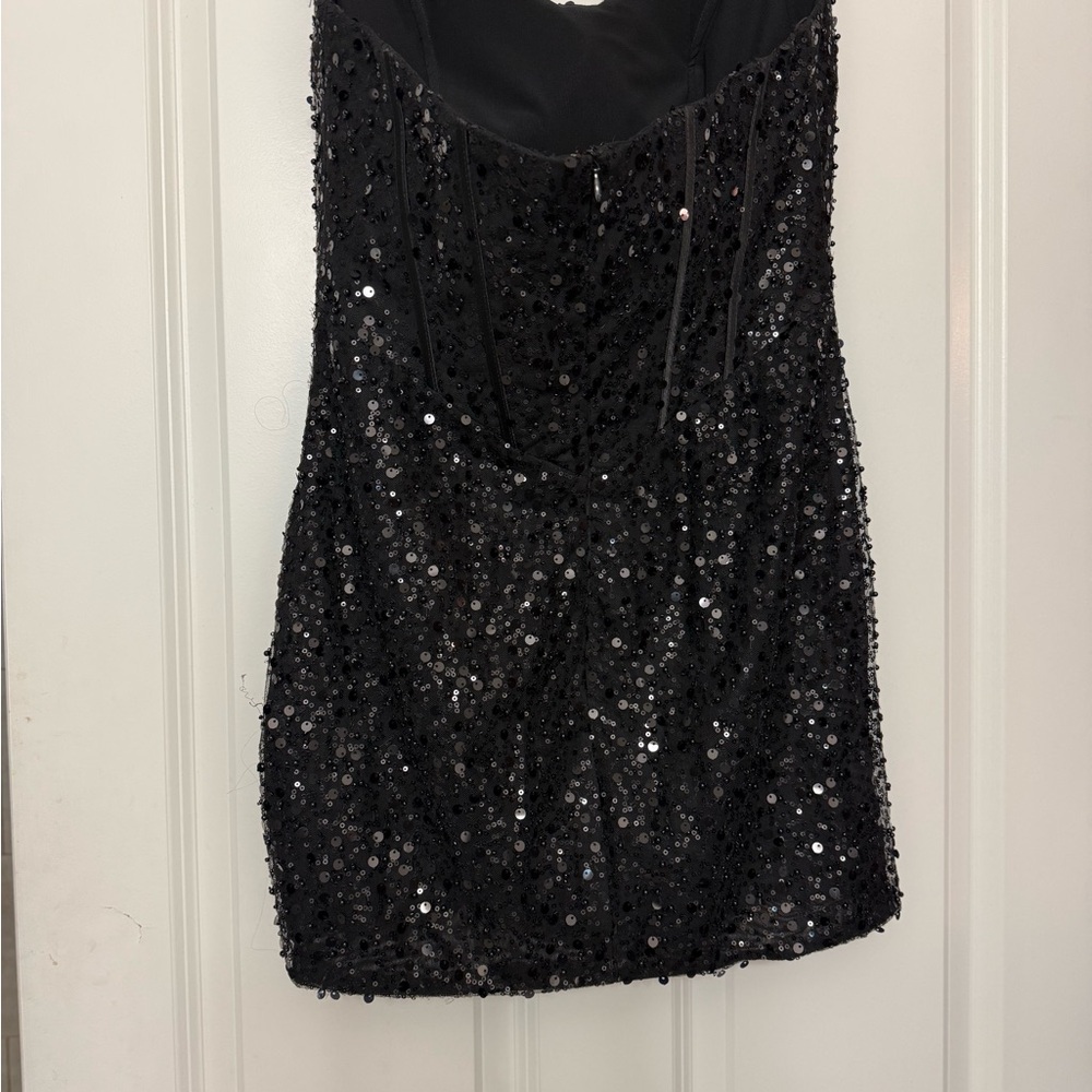 Portia and Scarlett Black Sequin Mini Dress